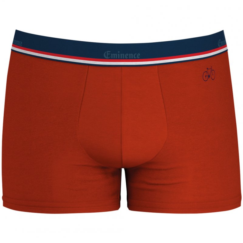 EMINENCE Boxer Homme Coton FAIT EN FRANCE Rouge Broderie