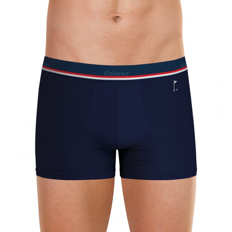 EMINENCE Boxer Homme Coton FAIT EN FRANCE Marine Broderie