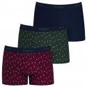 EMINENCE Lot de 3 Boxers Homme Coton MILLESIME Bordeaux Kaki Marine