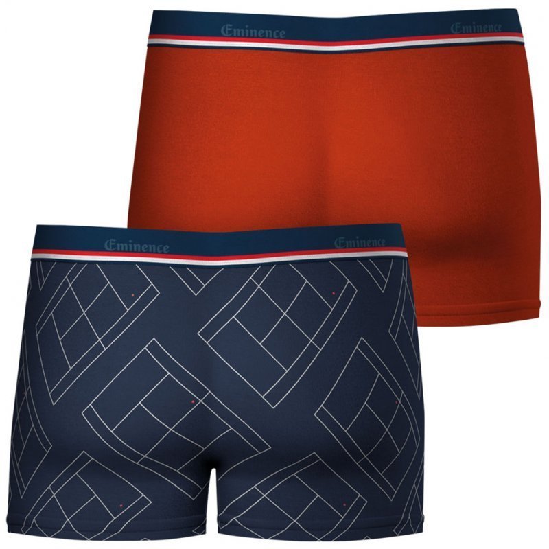 EMINENCE 2 Boxers Homme Coton FAIT EN FRANCE Tennis Terre Ba