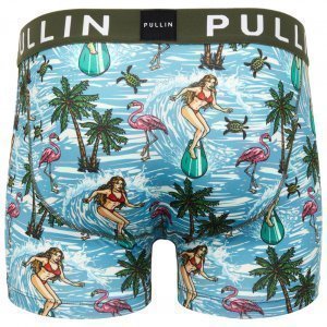PULL IN Boxer Homme Microfibre MASAQUASURF Bleu Kaki