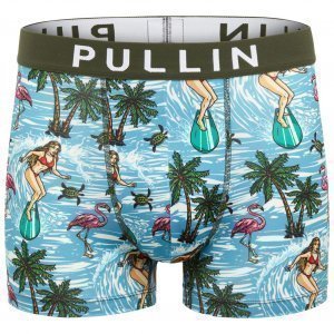 PULL IN Boxer Homme Microfibre MASAQUASURF Bleu Kaki