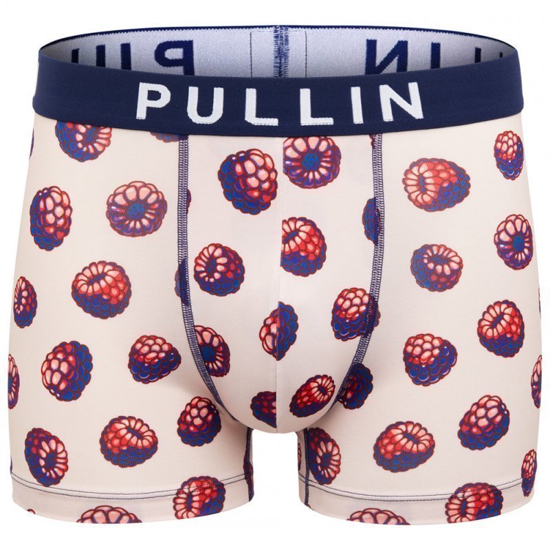 PULL IN Boxer Homme Microfibre MASBERRY Blanc Marine