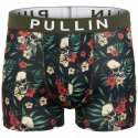 PULL IN Boxer Homme Microfibre MASMONSTERA Noir Vert