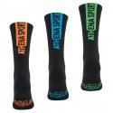 ATHENA Lot de 3 paires de Chaussettes Homme Microfibre CREW Noir Multicolore