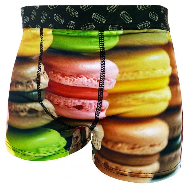 HERITAGE Boxer Homme Microfibre MACARONS Multicolore Noir MADE IN FRANCE