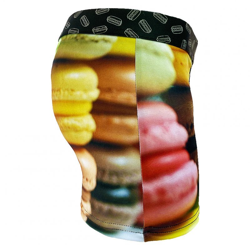HERITAGE Boxer Homme Microfibre MACARONS Multicolore Noir MADE IN FRANCE