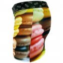 HERITAGE Boxer Homme Microfibre MACARONS Multicolore Noir MADE IN FRANCE