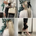 HERITAGE Bandeau cheveux Femme Satin UNI Kaki MADE IN FRANCE