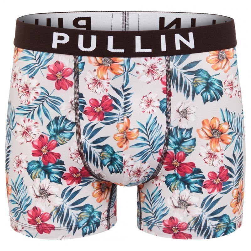 PULL IN Boxer Homme Microfibre MASBLOOM Blanc Multicolore