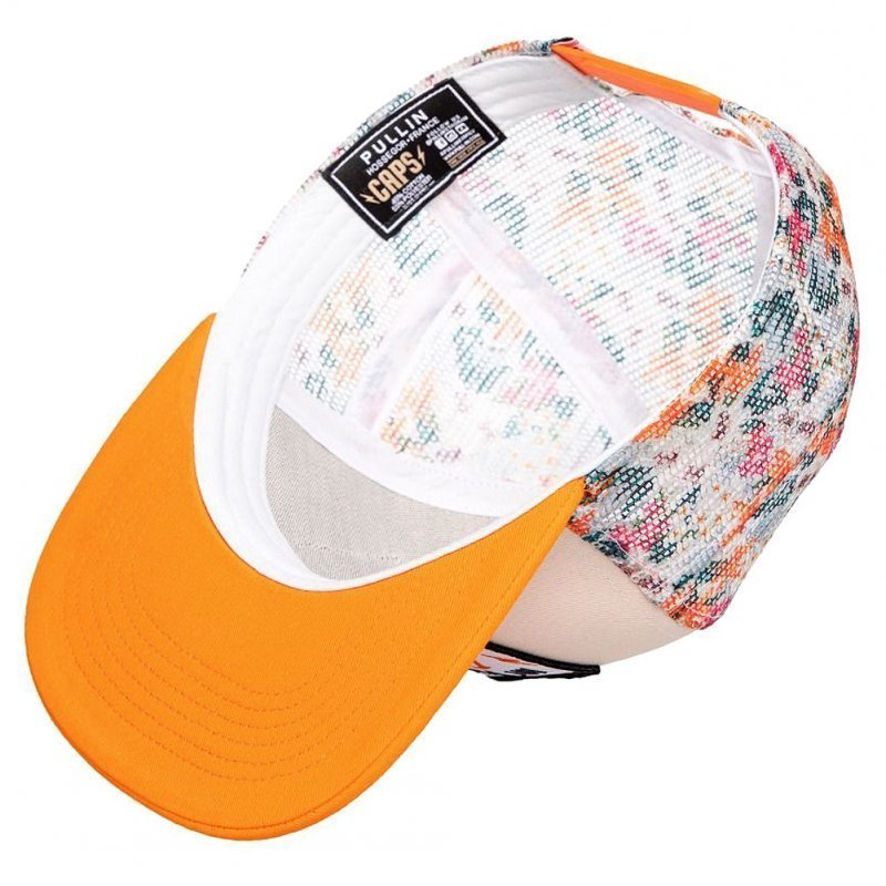 PULL IN Casquette Homme Microfibre TRUCKMOOREA Orange Beige