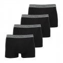 ATHENA Lot de 4 Boxers Homme Coton BASIC2 Noir