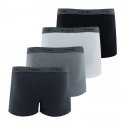 LOT DE 4 Boxer Sous-vêtements Homme BASIC Noir et Blanc