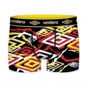 UMBRO Boxer Homme Microfibre SUBASS2 Jaune et Rouge