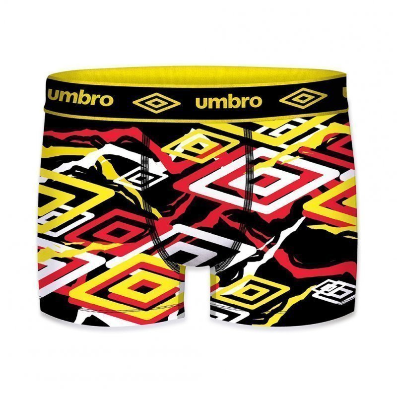 Boxer Homme SUBASS2 Jaune et Rouge