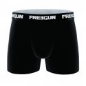 FREEGUN Lot de 3 Boxers Homme Microfibre PACKX3 L Noir Multicolore