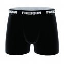 FREEGUN 3 Boxers Homme Microfibre PACKX3L Donuts Macarons Noir