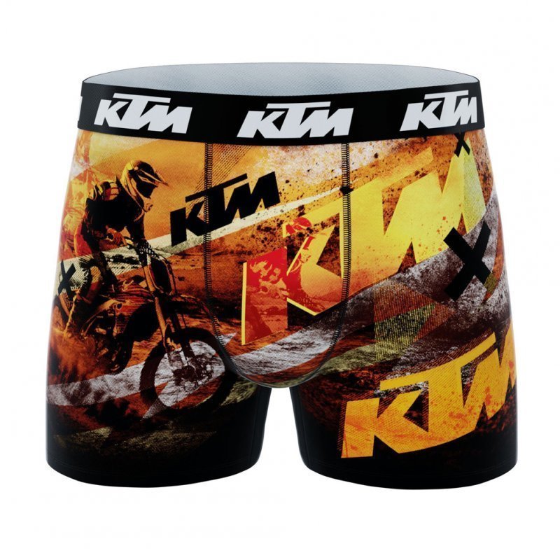 KTM Boxer Homme Microfibre CRO Noir Orange