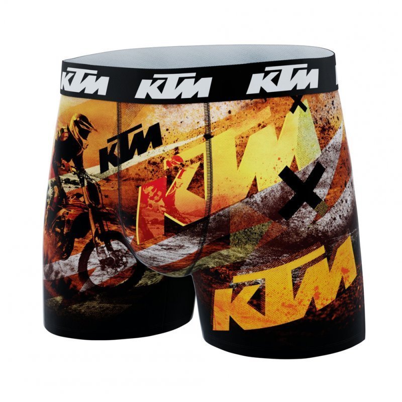 KTM Boxer Homme Microfibre CRO Noir Orange