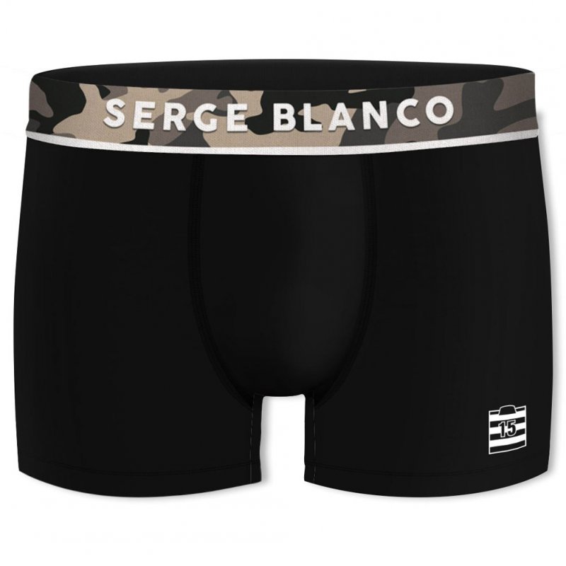 SERGE BLANCO Boxer Homme Coton CLAASS4 Noir Beige CAMO