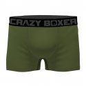 CRAZYBOXER Lot de 2 Boxers Homme Coton Bio BCBCX2 SUMM Gris Vert PALMIER