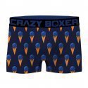 CRAZYBOXER Lot de 2 Boxers Homme Coton Bio BCBCX2 SUMM Bleu Noir GLACE