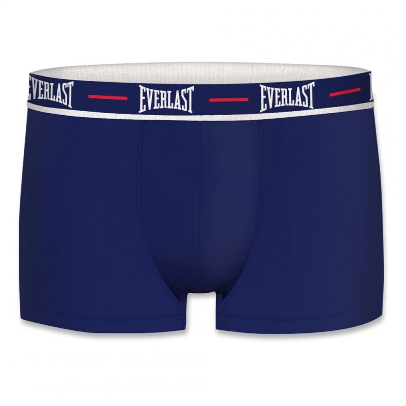 EVERLAST Lot de 2 Boxers Homme Coton AS1 Bleu et gris