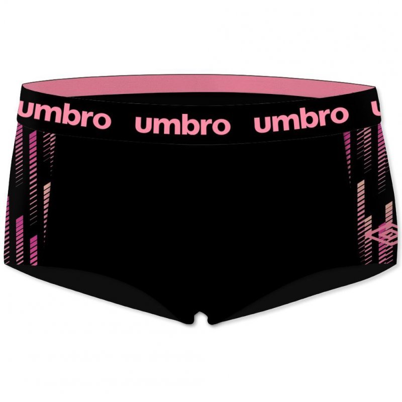 UMBRO Boxer Femme Microfibre ABS Noir Rose