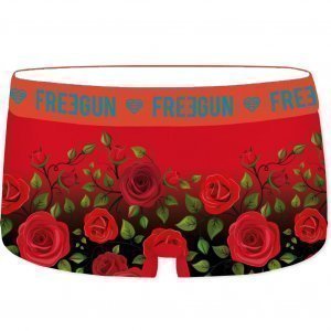 FREEGUN Boxer Femme Microfibre Rose ROS Rouge Noir