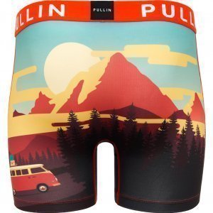 PULL IN Boxer long Homme Microfibre  GOLDENROAD Orange Bleu