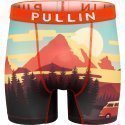 PULL IN Boxer long Homme Microfibre  GOLDENROAD Orange Bleu