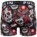 PULL IN Boxer Homme Microfibre CRANE SUGARSKULL Noir Rouge