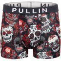 PULL IN Boxer Homme Microfibre CRANE SUGARSKULL Noir Rouge