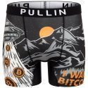 PULL IN Boxer Long Homme Microfibre IWANBITCOIN Noir Orange