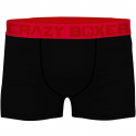 CRAZYBOXER Lot de 2 Boxers Homme Coton Bio BCBCX2 FRI Noir Rouge