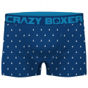 CRAZYBOXER Lot de 2 Boxers Homme Coton Bio BCBCX2 DOT Bleu Rouge