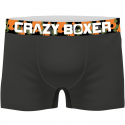 CRAZYBOXER Lot de 2 Boxers Homme Coton Bio BCBCX2 UNI1 Noir Gris