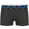 CRAZYBOXER Lot de 2 Boxers Homme Coton Bio BCBCX2 UNI2 Bleu Gris