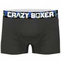 CRAZYBOXER Lot de 2 Boxers Homme Coton Bio BCBCX2 UNI2 Bleu Gris