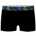 CRAZYBOXER Lot de 2 Boxers Homme Coton Bio BCBCX2 CAM2 Bleu Noir