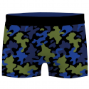 CRAZYBOXER Lot de 2 Boxers Homme Coton Bio BCBCX2 CAM2 Bleu Noir