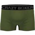 CRAZYBOXER Lot de 3 Boxers Homme Coton Bio BCBCX2 FLOW Gris Kaki FLOWER