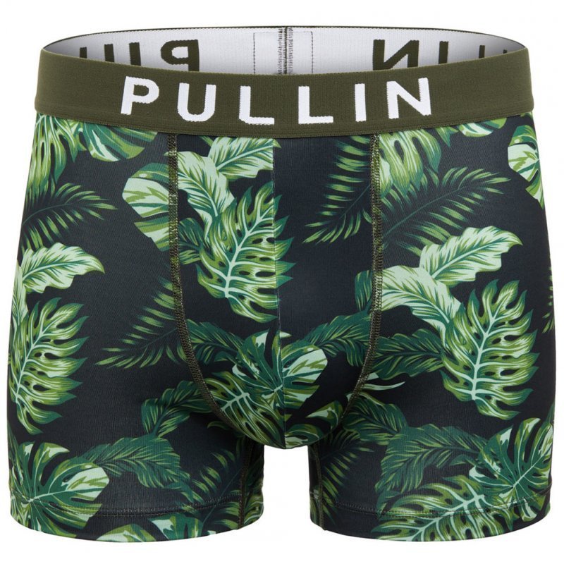 PULL IN Boxer Homme Microfibre VERDE Vert Noir
