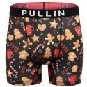 PULL IN Boxer long Homme Microfibre GINGERBREADBLK Noir Beige