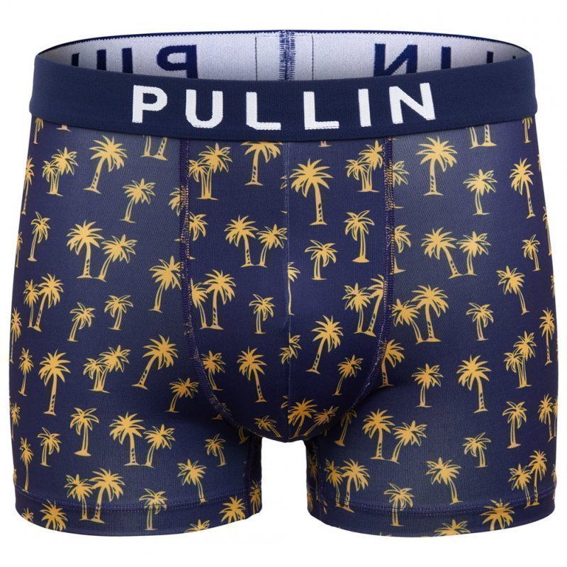 PULL IN Boxer Homme Microfibre MASRAINFOREST Marine Jaune