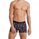 AUBADEMEN Lot de 2 Boxers Homme Coton Modal DUO HCNO Noir Rouge