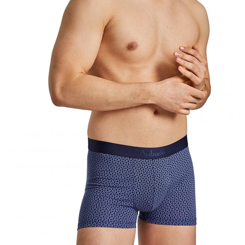 LOT DE 2 Boxer Sous-vêtements Homme DUO Bleu et Marine
