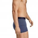 AUBADEMEN Lot de 2 Boxers Homme Coton Modal DUO MINI Bleu Marine