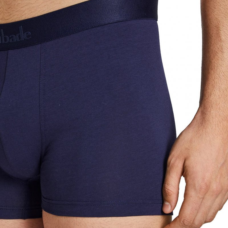 LOT DE 2 Boxer Sous-vêtements Homme DUO Bleu et Marine