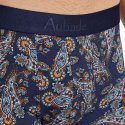 AUBADEMEN Boxer Homme Coton Modal BCAC Bleu Orange